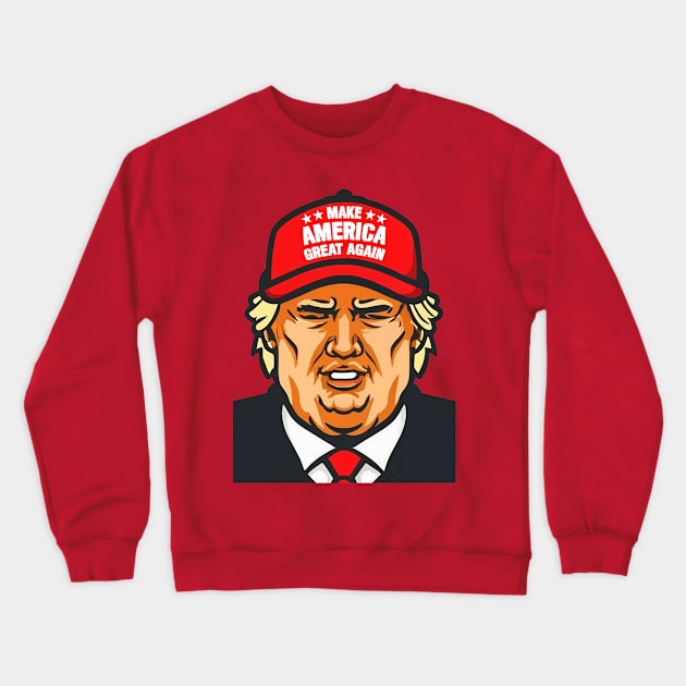 Make America Great Again Trump Crewneck Sweatshirt by Plushism